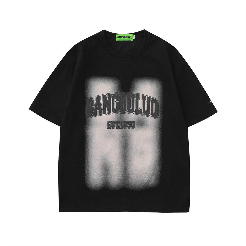 Letter Print Short-sleeve T-shirt Male
