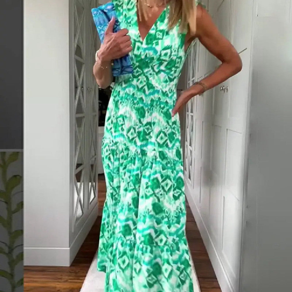 Lady Fashion Printed Dress
